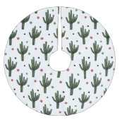 Jupon De Sapin En Polyester Brossé Cactus (Devant)