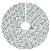 Jupon De Sapin En Polyester Brossé Cadeau élégant de Noël (Devant)