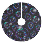 Jupon De Sapin En Polyester Brossé Cadeau élégant de Noël (Devant)