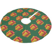 Jupon De Sapin En Polyester Brossé Cadeaux (Angle)