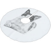 Jupon De Sapin En Polyester Brossé Calico Cat Comic Halftone (Angle)