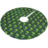 Jupon De Sapin En Polyester Brossé Caméléon vert mignon (Angle)