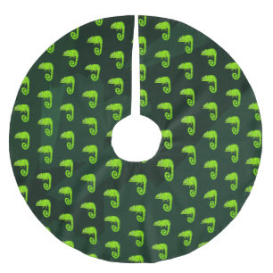 Jupon De Sapin En Polyester Brossé Caméléon vert mignon