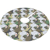 Jupon De Sapin En Polyester Brossé Camion militaire Noël Snowman (Angle)