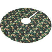 Jupon De Sapin En Polyester Brossé Camo Vert (Angle)