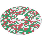 Jupon De Sapin En Polyester Brossé Camouflage de Noël (Angle)
