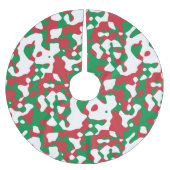 Jupon De Sapin En Polyester Brossé Camouflage de Noël (Devant)