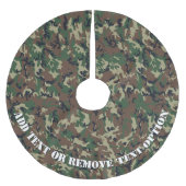 Jupon De Sapin En Polyester Brossé Camouflage militaire des forêts de bois (Devant)