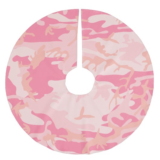 Jupon De Sapin En Polyester Brossé Camouflage rose, Armée (Devant)