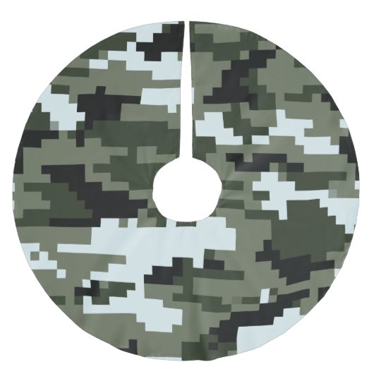 Jupon De Sapin En Polyester Brossé Camouflage urbain numérique à 8 bits / Camo (Devant)