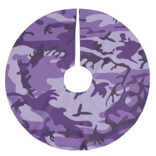Jupon De Sapin En Polyester Brossé Camouflage violet, Armée
