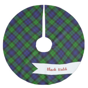 Jupon De Sapin En Polyester Brossé Campbell Clan Tartan Plaid Black Watch