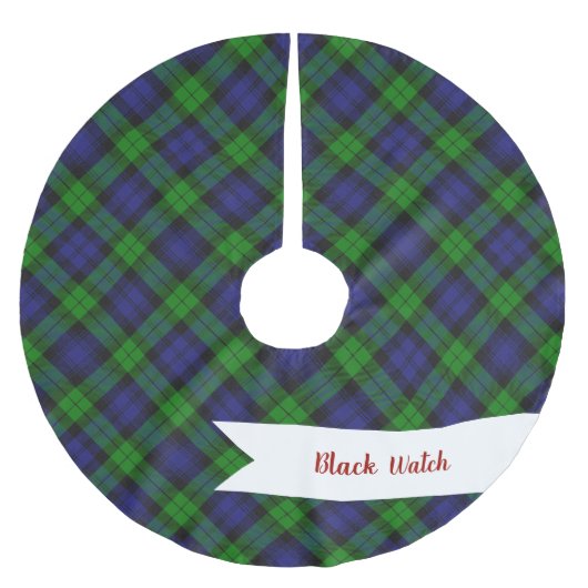 Jupon De Sapin En Polyester Brossé Campbell Clan Tartan Plaid Black Watch (Devant)