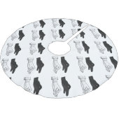 Jupon De Sapin En Polyester Brossé Canard Silhouette main (Angle)