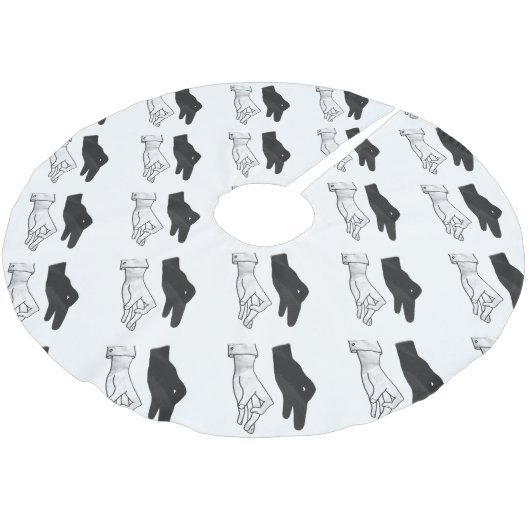 Jupon De Sapin En Polyester Brossé Canard Silhouette main (Angle)