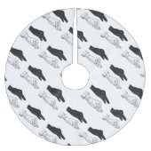Jupon De Sapin En Polyester Brossé Canard Silhouette main (Devant)