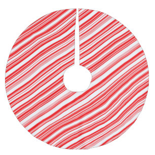 Jupon De Sapin En Polyester Brossé Candy Cane Noël Menthe 4Linda