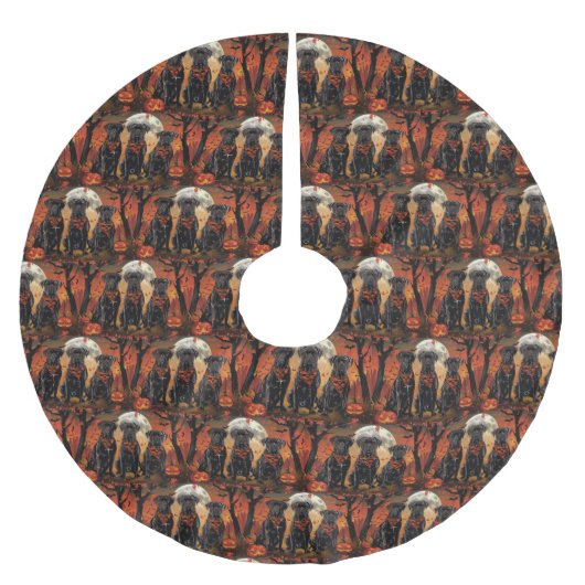 Jupon De Sapin En Polyester Brossé Cane Corso Halloween Épouvantable (Devant)