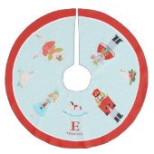 Jupon De Sapin En Polyester Brossé Caractères de ballet Monogrammé Nutcracker (Devant)