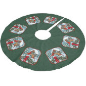 Jupon De Sapin En Polyester Brossé Cardinal Green (Angle)