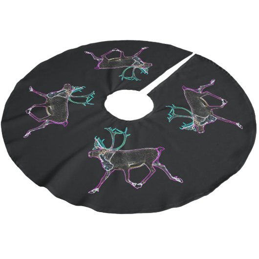 Jupon De Sapin En Polyester Brossé Caribou électrique (Angle)