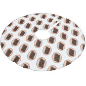 Jupon De Sapin En Polyester Brossé Caricature à côtes courtes (Angle)