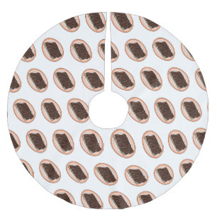 Jupon De Sapin En Polyester Brossé Caricature à côtes courtes