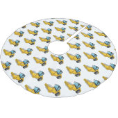 Jupon De Sapin En Polyester Brossé Caricature à rouleaux de route (Angle)