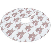 Jupon De Sapin En Polyester Brossé Caricature amusante de Aardvark (Angle)