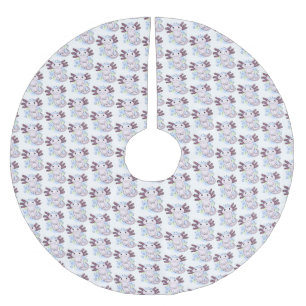 Jupon De Sapin En Polyester Brossé Caricature axolotl rose adorable