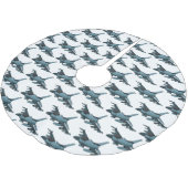 Jupon De Sapin En Polyester Brossé Caricature d'avion de chasse militaire (Angle)