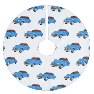 Jupon De Sapin En Polyester Brossé Caricature de voiture classique 1948