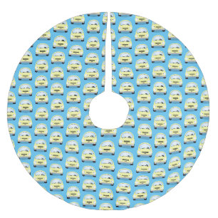Jupon De Sapin En Polyester Brossé Caricature de voitures Cute kawaii