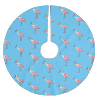 Caricature d'oiseau de spatule de rose