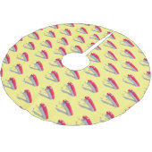 Jupon De Sapin En Polyester Brossé Caricature en agrafeuse rouge pâle (Angle)