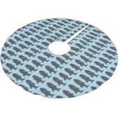 Jupon De Sapin En Polyester Brossé Caricature joli requin baleine joyeux (Angle)