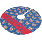 Jupon De Sapin En Polyester Brossé Caricature Motif Red Green (Angle)