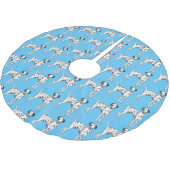 Jupon De Sapin En Polyester Brossé Caricature pour chien dalmate (Angle)