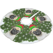 Jupon De Sapin En Polyester Brossé Carlin Elves Christmas Wreath (Angle)
