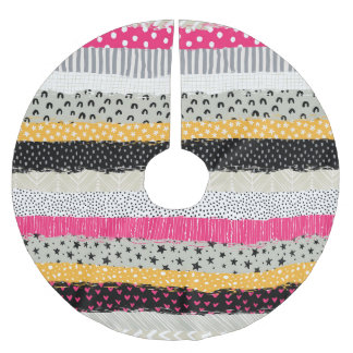 Jupon De Sapin En Polyester Brossé Carrelage en Patchwork : Conception Versatile Sans