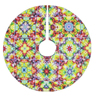 Jupon De Sapin En Polyester Brossé Carrelage méditerranéen, Carreaux d'encre d'alcool