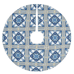 Jupon De Sapin En Polyester Brossé Carrelage méditerranéen, Portugais, Azulejo, Majol