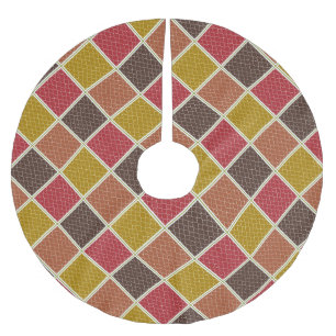 JUPON DE SAPIN EN POLYESTER BROSSÉ CARTEAUX D'ÉPICES