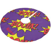Jupon De Sapin En Polyester Brossé Cartoon Boom Thunder_Cove (Angle)