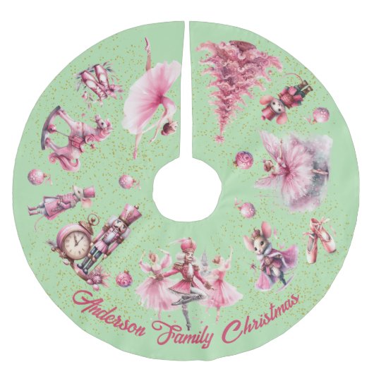 Jupon De Sapin En Polyester Brossé Casse-Noisette Ballet (Devant)