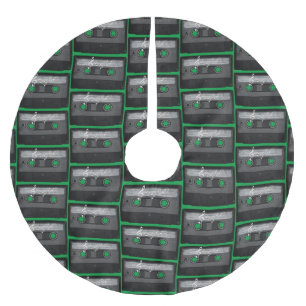 Jupon De Sapin En Polyester Brossé Cassette Old School en détresse