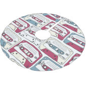 Jupon De Sapin En Polyester Brossé Cassettes de musique rétro : Arrière - plan de roc (Angle)