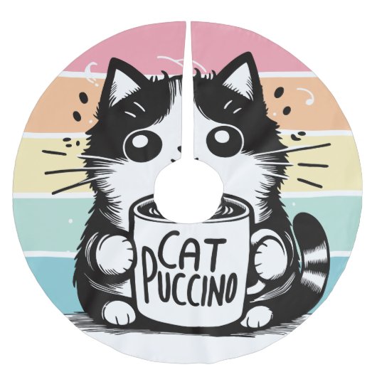 Jupon De Sapin En Polyester Brossé Catpuccino 3 (Devant)