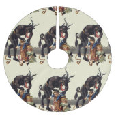 Jupon De Sapin En Polyester Brossé cauchemar noël krampus (Devant)