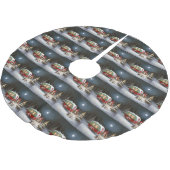 Jupon De Sapin En Polyester Brossé Cavalier King Charles Spaniel Caravane Noël (Angle)